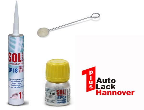 Set Scheibenkleber 310 ml + Glas Primer 15 ml + Auftragspinsel